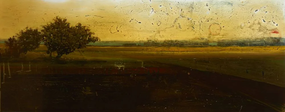 Peter Hoffer, PARALLEL, oil and resin on panel