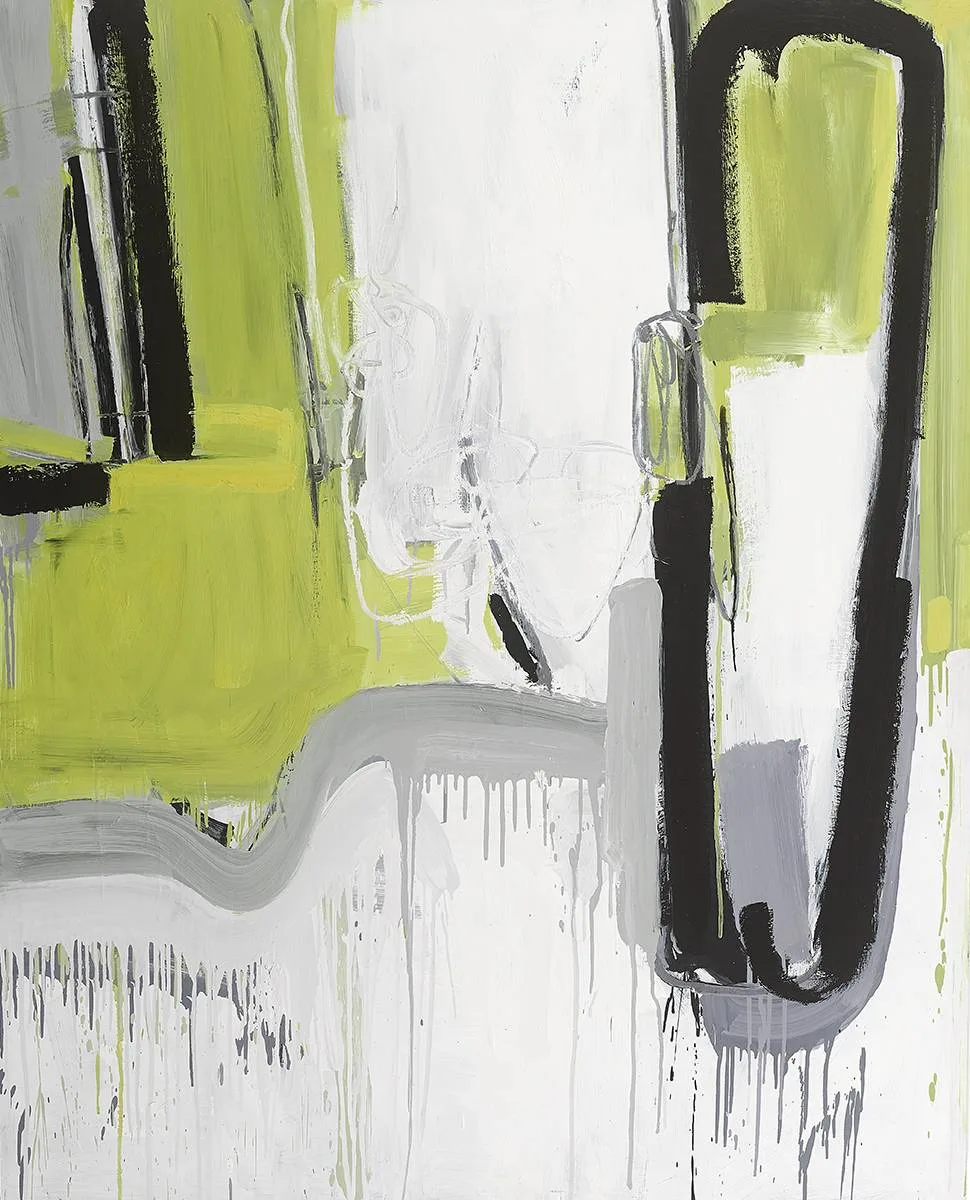 Lisa Kowalski, UNTITLED (YELLOW EXPRESSION LK074), oil on panel