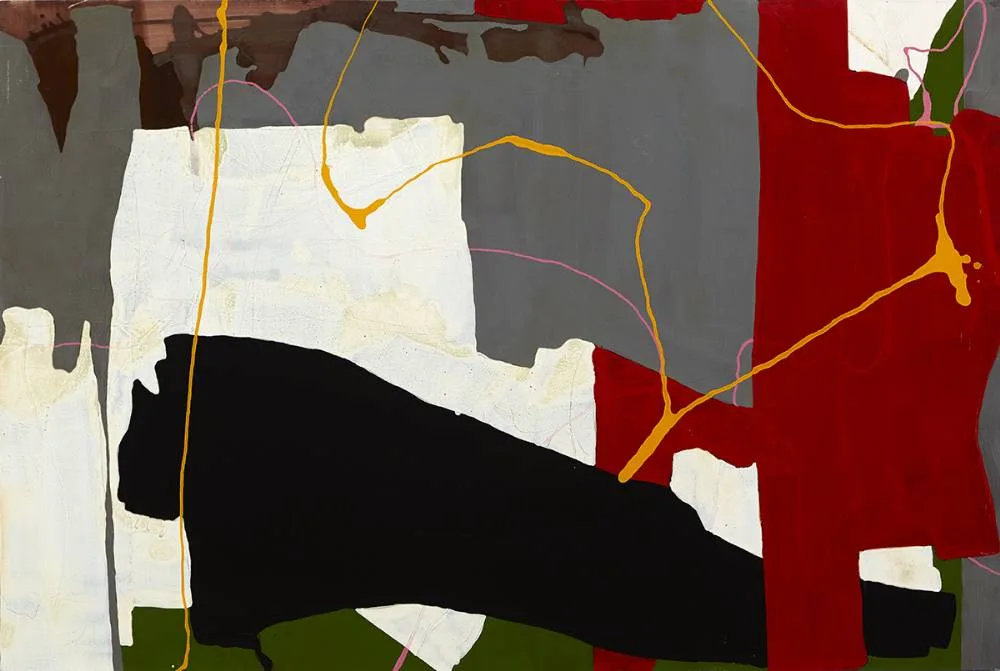W & R by John Ochs, shellac on panel, sold Dec 2019