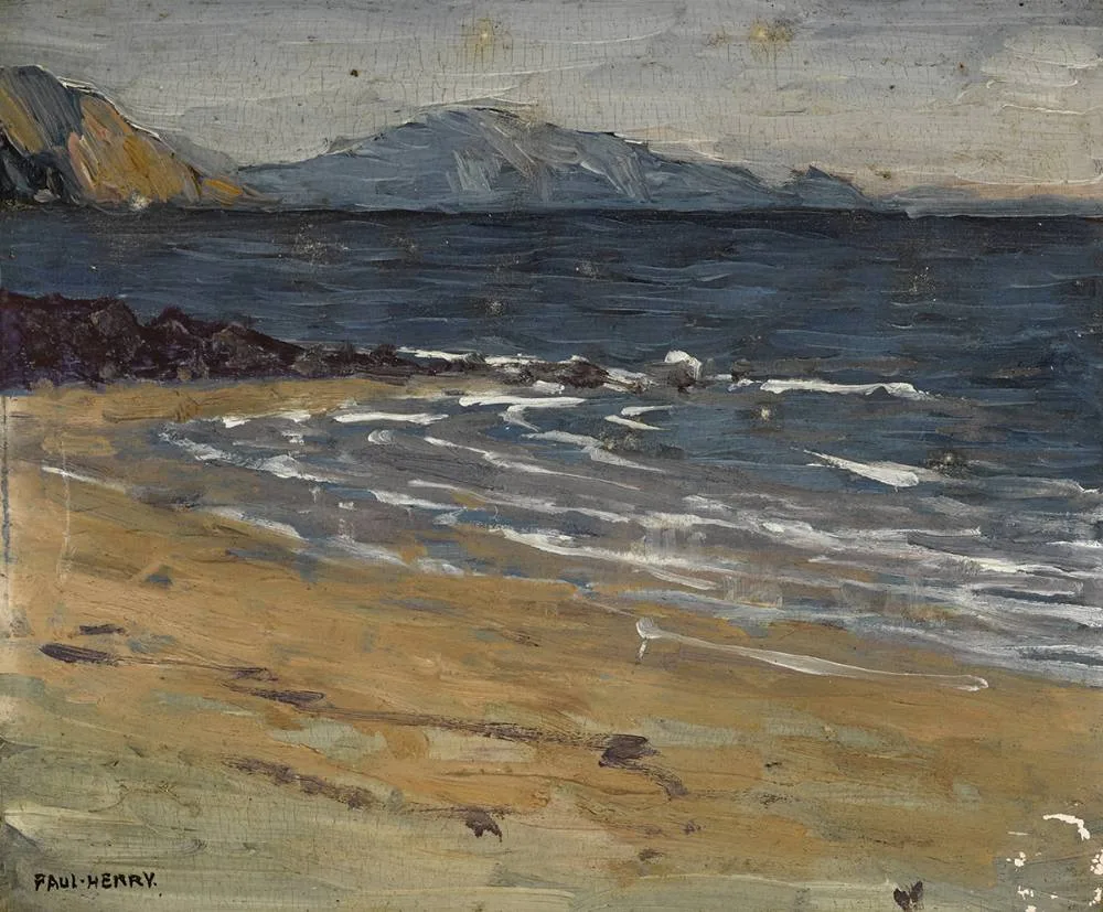 PULLOUGH BAY, ACHILL by Paul Henry, oil on board, sold May 2019