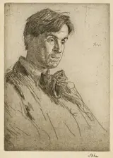 Augustus John, PORTRAIT OF WILLIAM BUTLER YEATS, FOURTH STATE