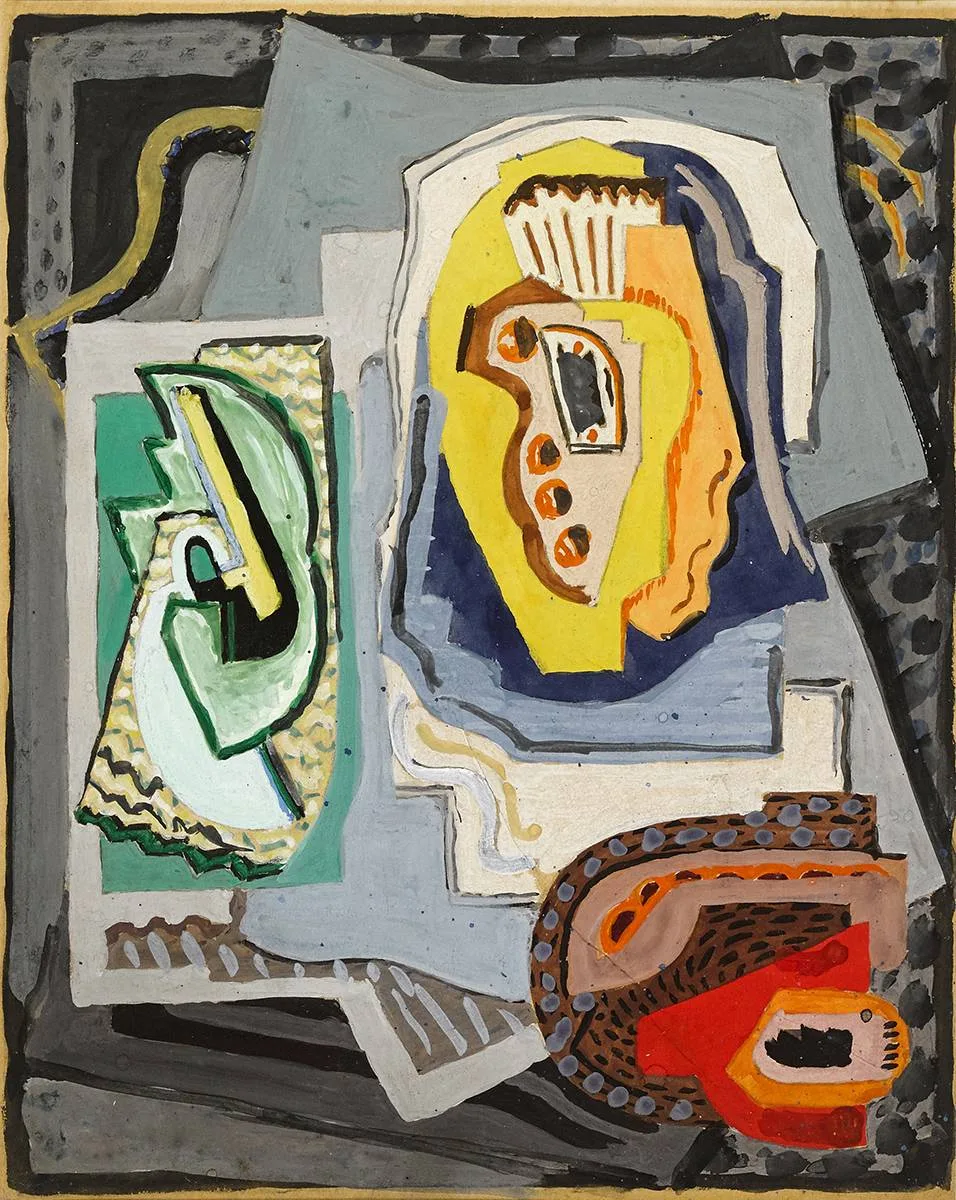 ABSTRACT DESIGN by Mainie Jellett, gouache, offered May 2019