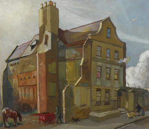 Harry Kernoff, DIGGES STREET, DUBLIN, 1952, oil on board