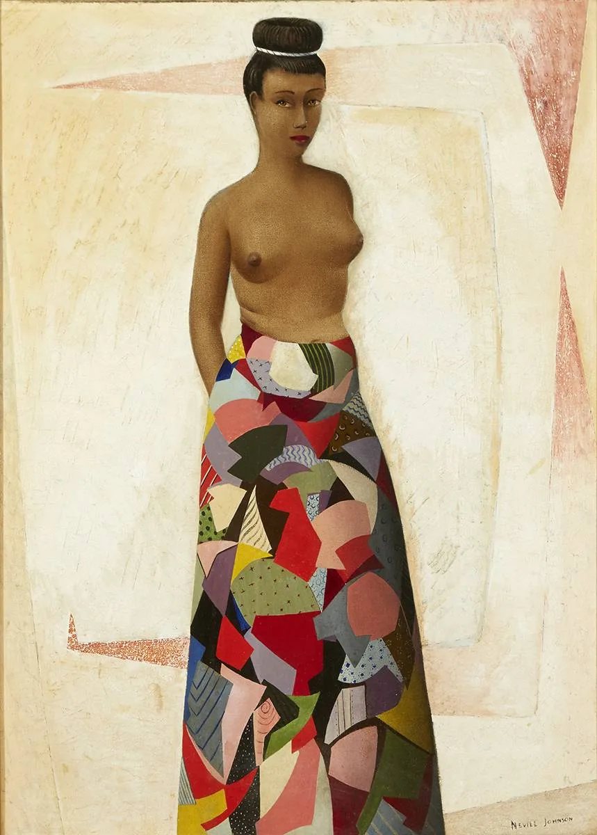 Nevill Johnson, PATCHWORK, oil on canvas