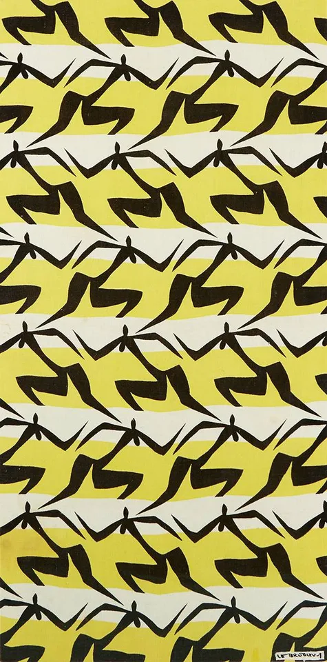 FLIGHT by Louis le Brocquy, screen print on stretchered fabric, sold May 2019