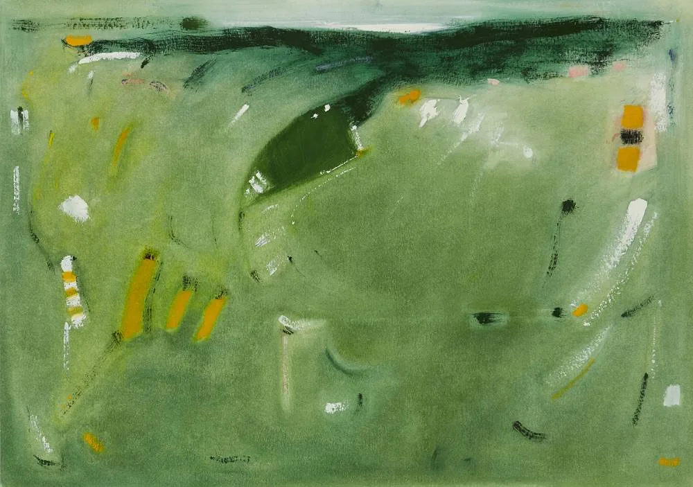 LANDSCAPE by Mike Fitzharris, 1998, oil on board, offered May 2019