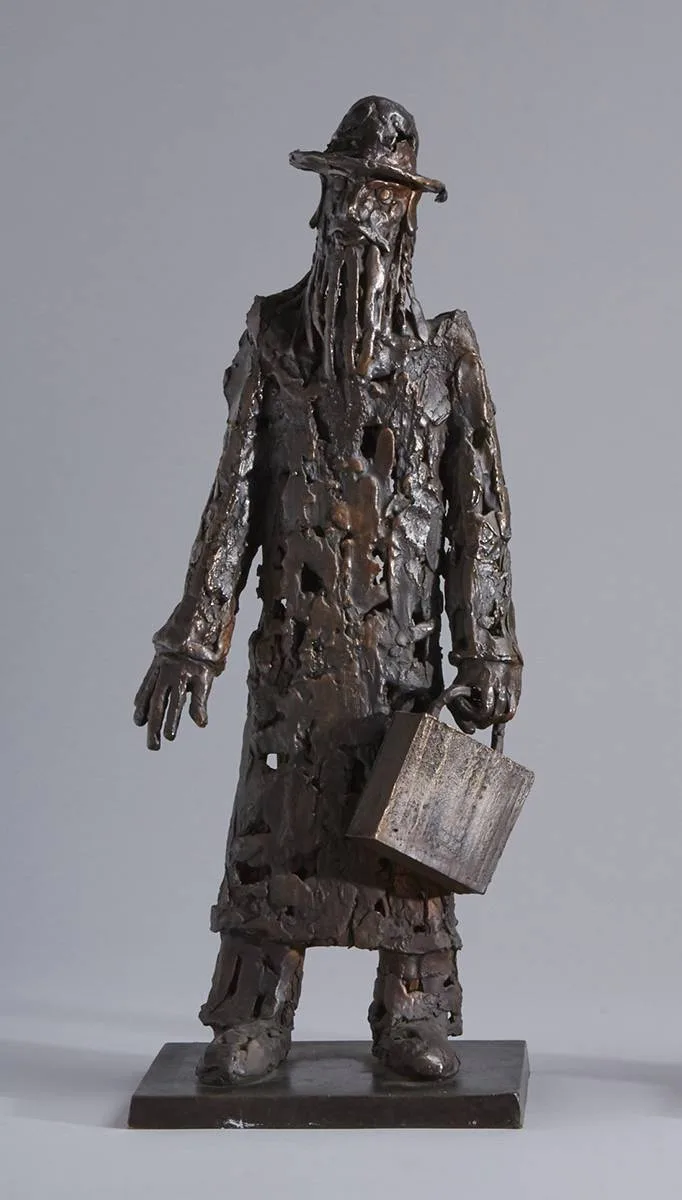 John Behan, THE RABBI, bronze; (1) signed; 24 by 8in. (70 by 20.3cm) lithograph; (1) (no. 48 from an edition of 80)
