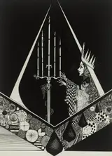 Harry Clarke, UNTITLED (QUEEN AND CANDELABRUM)
