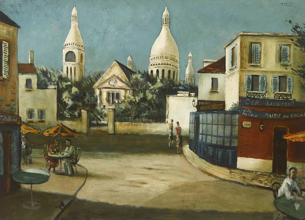 PLACE DU TERTRE by Daniel O'Neill, oil on board, sold Sep 2019