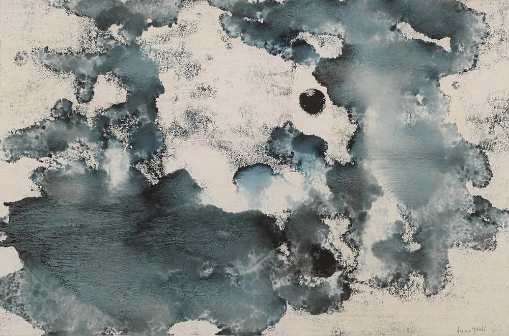 MOONSCAPE by Anne Yeats, c. 1965, monotype, sold Sep 2019