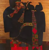 Colin Middleton, WOMAN WITH BIRDS