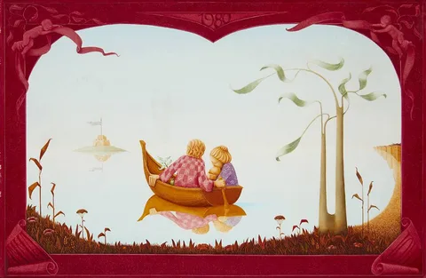 Barry Castle, ANNA AND JOHN, 1980, oil on board