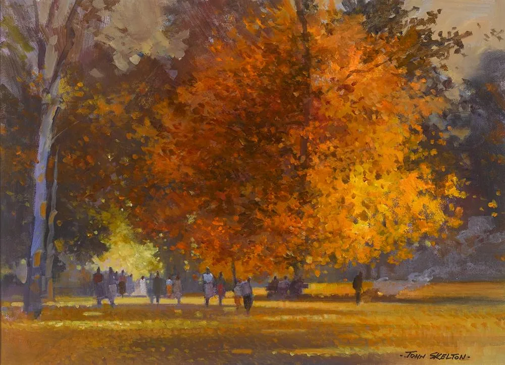 ST. STEPHEN'S GREEN, DUBLIN by John Skelton, oil on canvas, sold Sep 2019