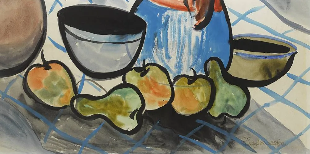 STILL LIFE by Gladys Maccabe, watercolour, sold Sep 2019