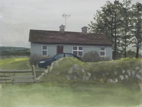 Eithne Jordan, HOUSE VII, 2017, gouache and acrylic on paper