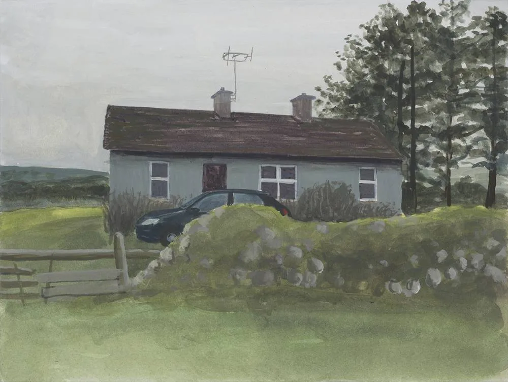 HOUSE VII by Eithne Jordan, 2017, gouache and acrylic on paper, offered Sep 2019