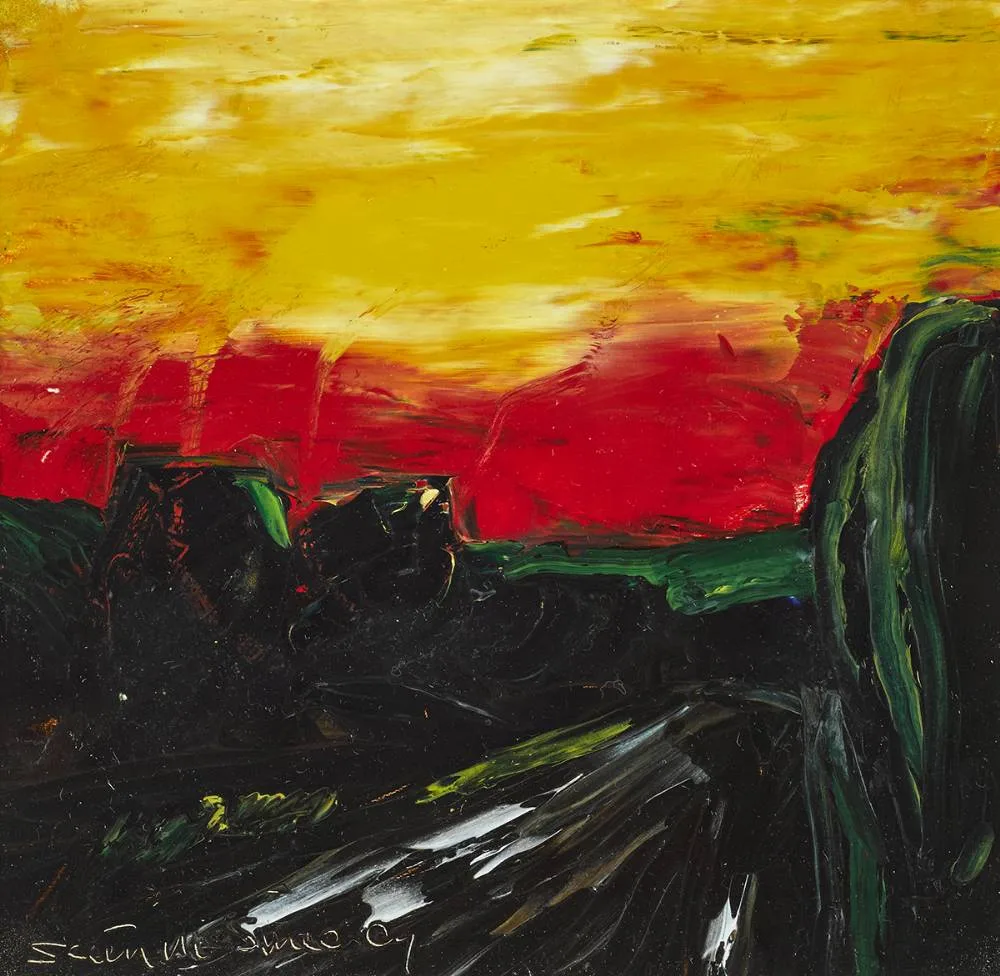 UNTITLED by Seán McSweeney, oil on panel, sold Sep 2019