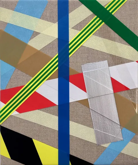 Caroline McCarthy, CONSTRUCTION TIME AGAIN, 2019, acrylic on canvas