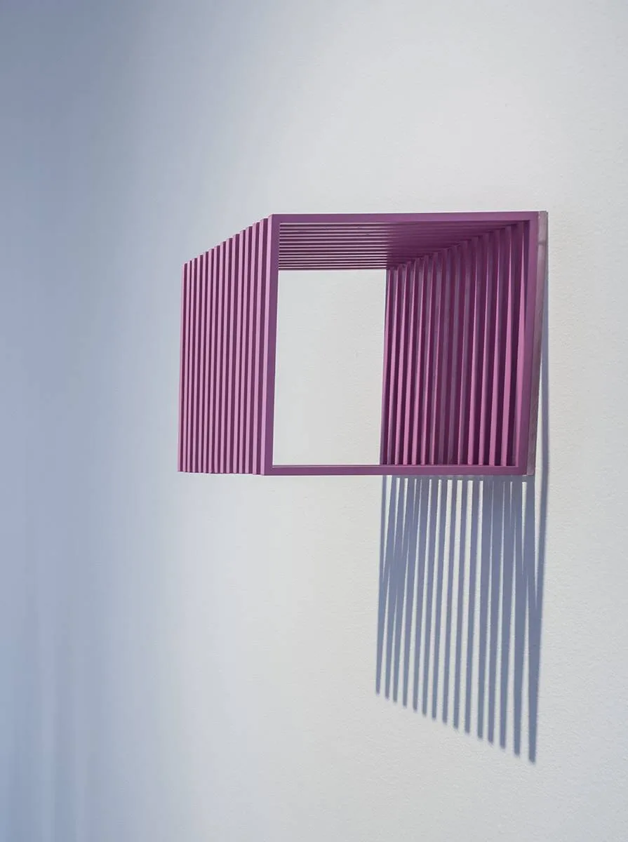 PINK CLOUD by Martina Galvin, 2017, powder-coated MDF on acrylic, sold Sep 2019