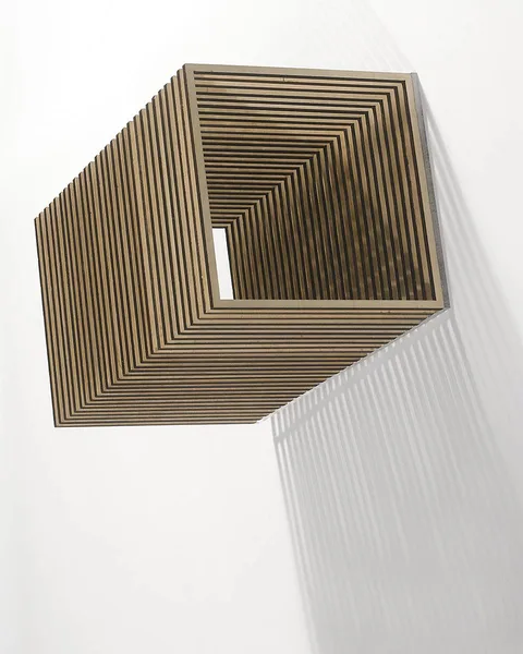 AIR BETWEEN FORM by Martina Galvin, 2017, birch plywood on acrylic, sold Sep 2019