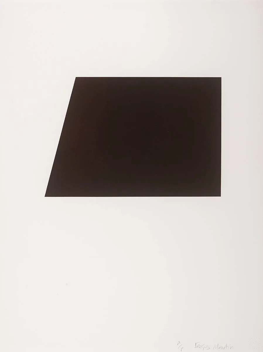 UNTITLED by Fergus Martin, 2015, carborundum and intaglio on paper; (artist's proof), sold Sep 2019