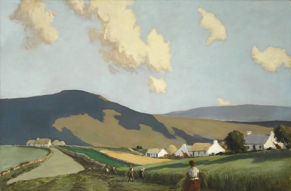 James Humbert Craig, FLAX GROWING, NORTHERN IRELAND, 1927, oil on canvas