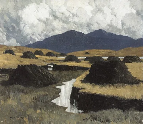 Paul Henry, A KERRY BOG, 1934-1935, oil on canvas
