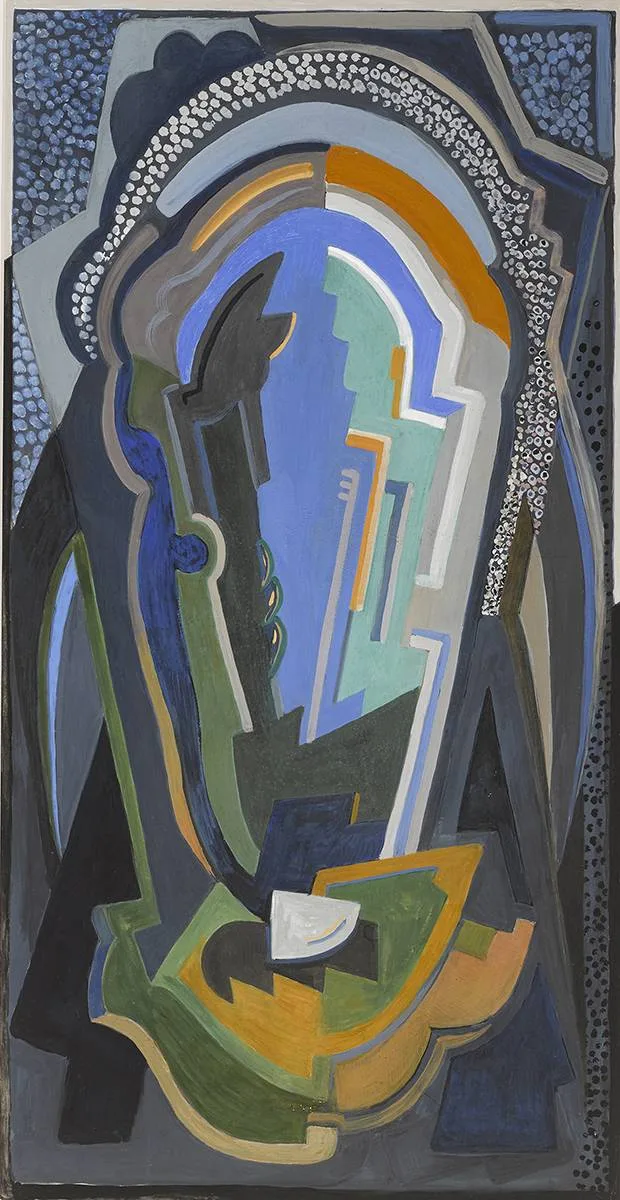 ABSTRACT DESIGN by Mainie Jellett, gouache, sold Mar 2019
