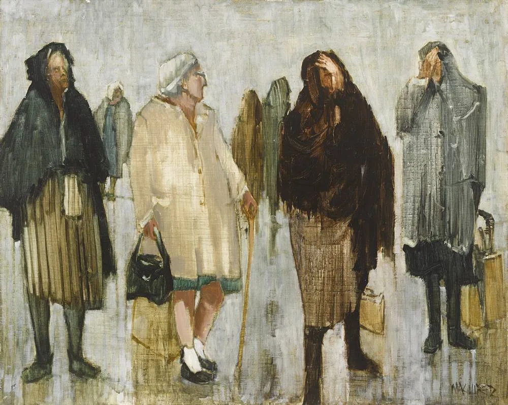 THE BOLD ONE by Cecil Maguire, 1972, oil on board, sold Mar 2019