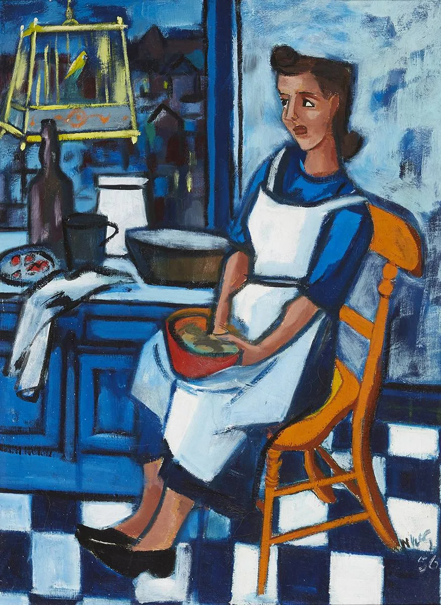 ANNIE by Norah McGuinness, 1956, oil on canvas, sold Mar 2019