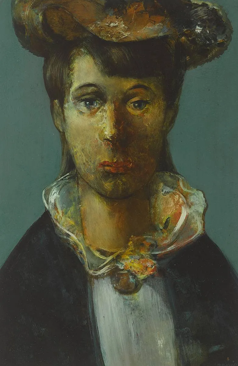 MISS N by Daniel O'Neill, oil on board, offered Mar 2019