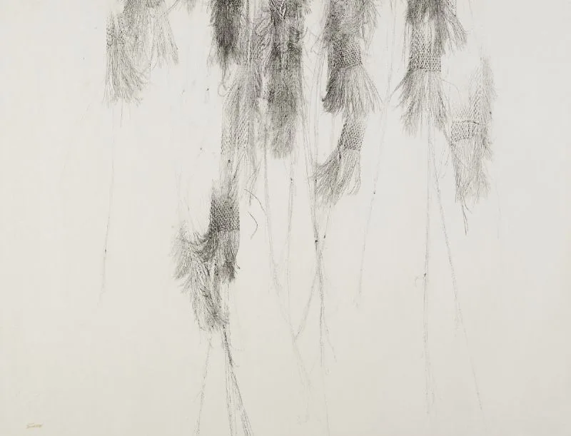 Patrick Scott, DRAWING, 1977, ink on Ingres paper