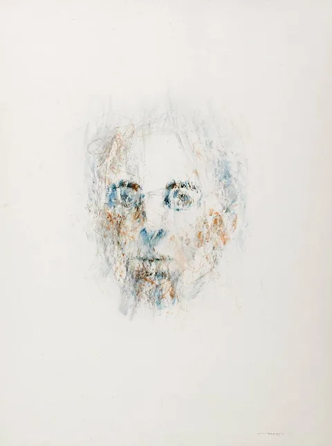 Louis le Brocquy, IMAGE OF W.B. YEATS, 1991, watercolour