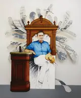 Robert Ballagh, PORTRAIT OF THE ARTIST, MICHEAL FARRELL