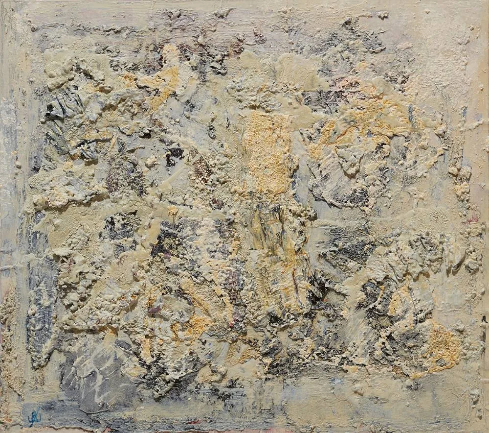 EARTH SERIES by John Kingerlee, 2016, oil on board, offered Mar 2019