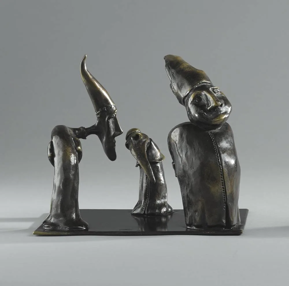 THREE FIGURES by Patrick O'Reilly, 2000, bronze (no. 1 from an edition of 8), sold Mar 2019
