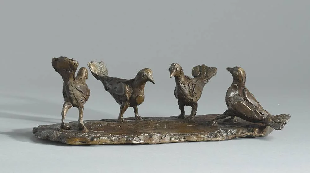 DOVES by John Behan, bronze, sold Mar 2019