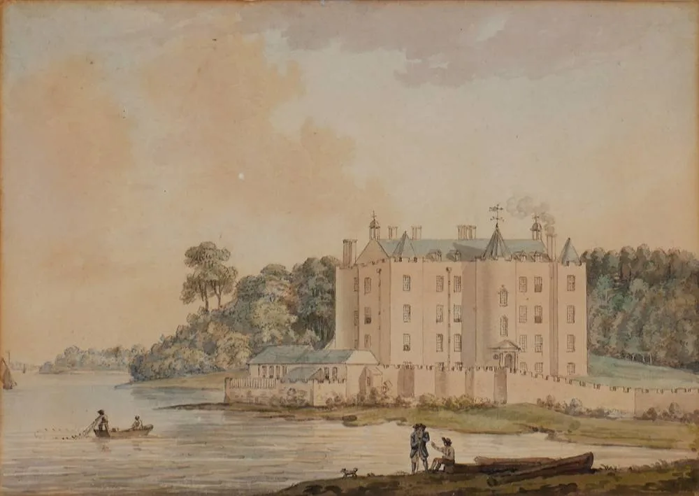 SHANE'S CASTLE, LOUGH NEAGH by John Nixon, watercolour, sold Mar 2019