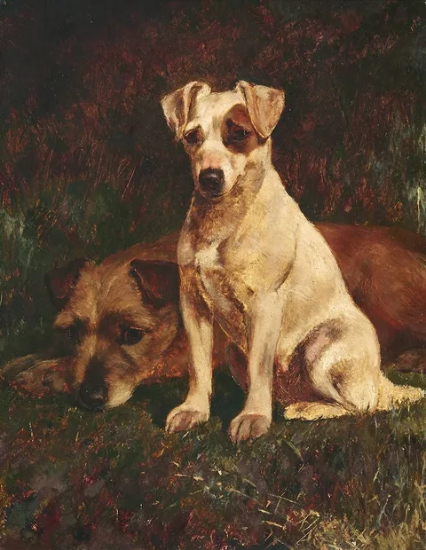 William Osborne, WAITING FOR THE WHISTLE, oil on canvas