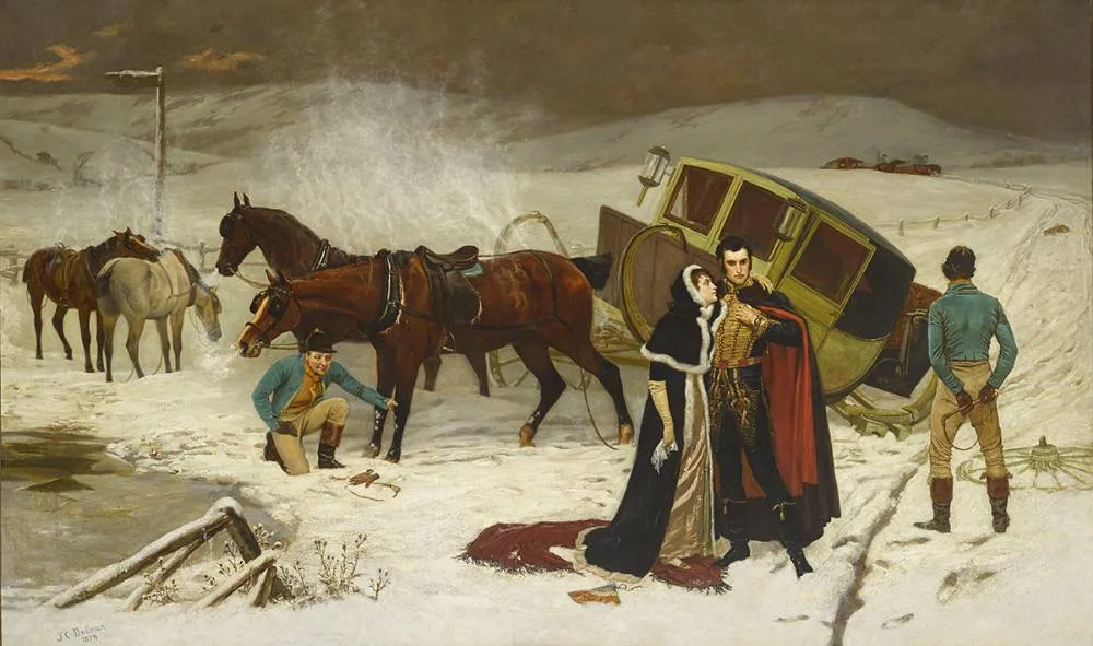 John Charles Dollman, THE COURSE OF TRUE LOVE NEVER DID RUN SMOOTH, 1878, oil on canvas