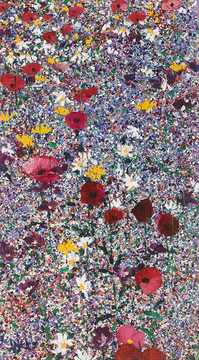 WILDFLOWER MEADOW by Kenneth Webb, oil on board, sold Mar 2019