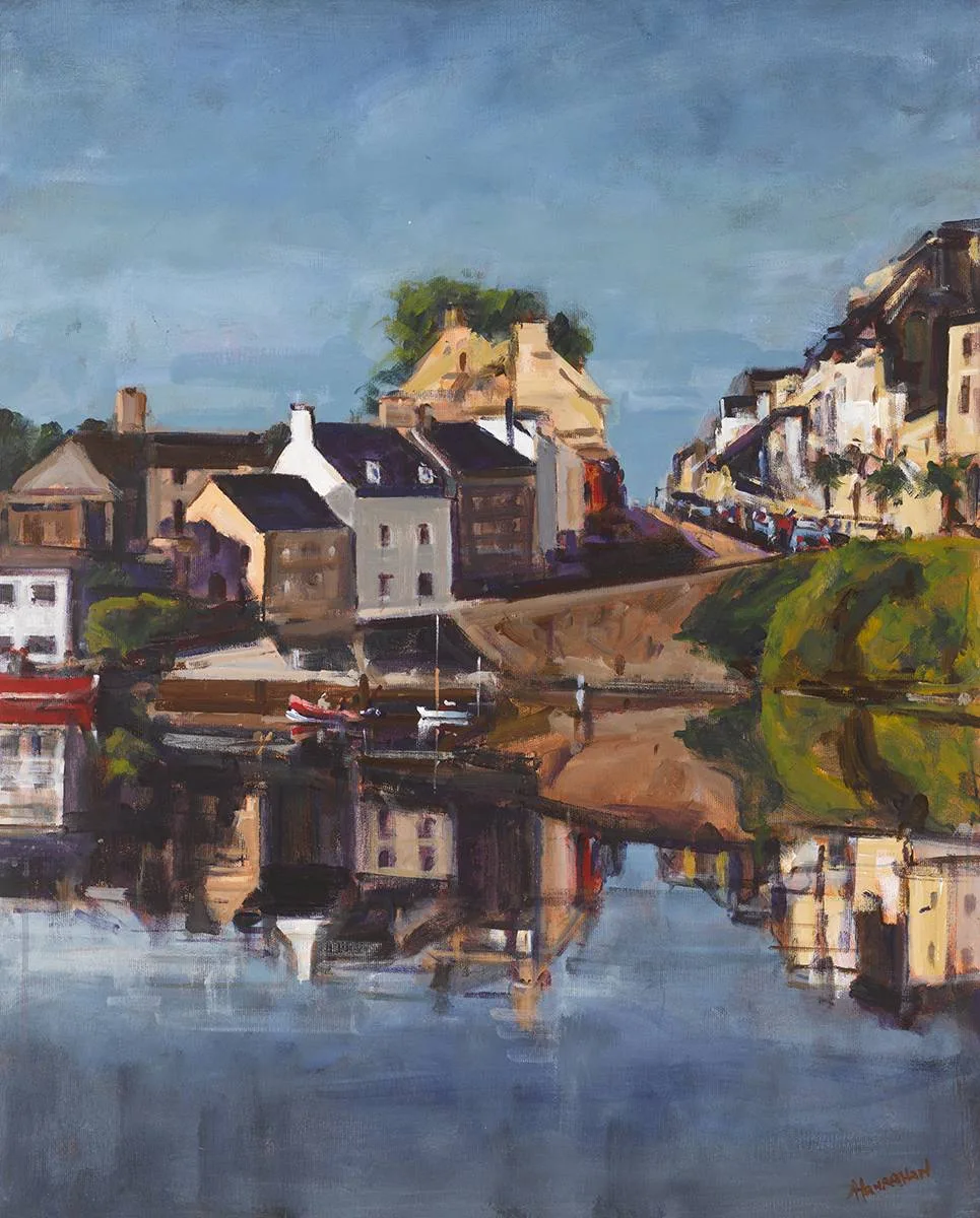 ROUNDSTONE, CONNEMARA by Michael Hanrahan, oil on canvas, sold Mar 2019
