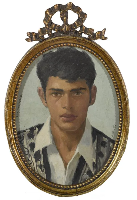 M'HAMED, MUSTAPHA and ABD EL KADER (SET OF THREE) by Henry Robertson Craig, oil on canvas; (oval); (3), sold Dec 2018