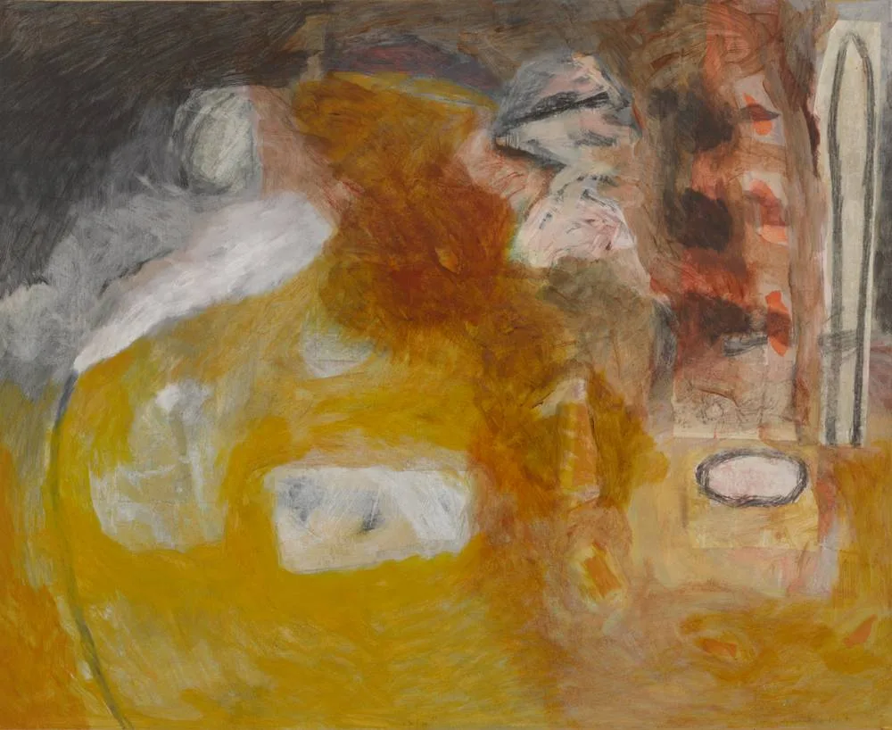 IXLA by Jean Dometti, 1996, mixed media on Arches paper laid on canvas, offered Dec 2018