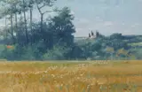 Brett McEntagart, VIEW TOWARDS IFFOUR CHURCH, FRANCE