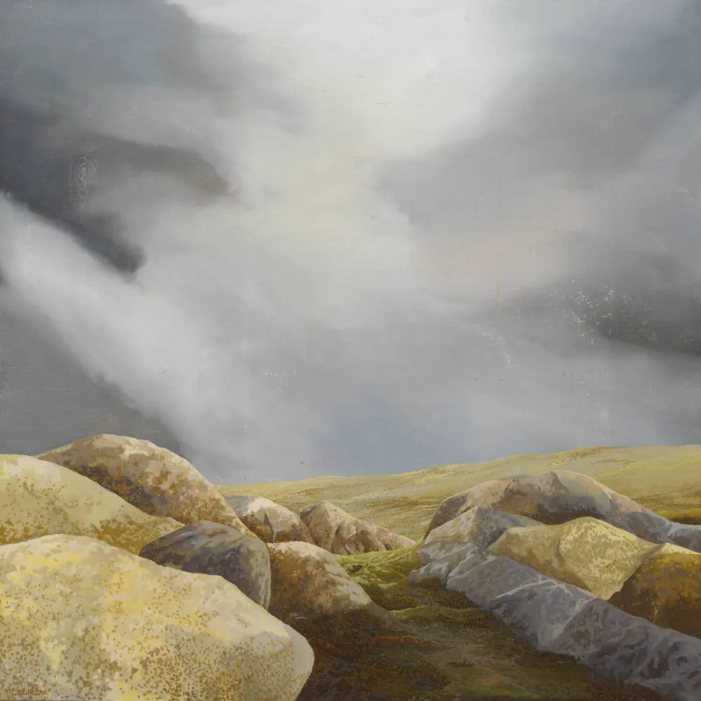 STRANGE LIGHT by Trevor Geoghegan, 1987, oil on canvas, sold Dec 2018