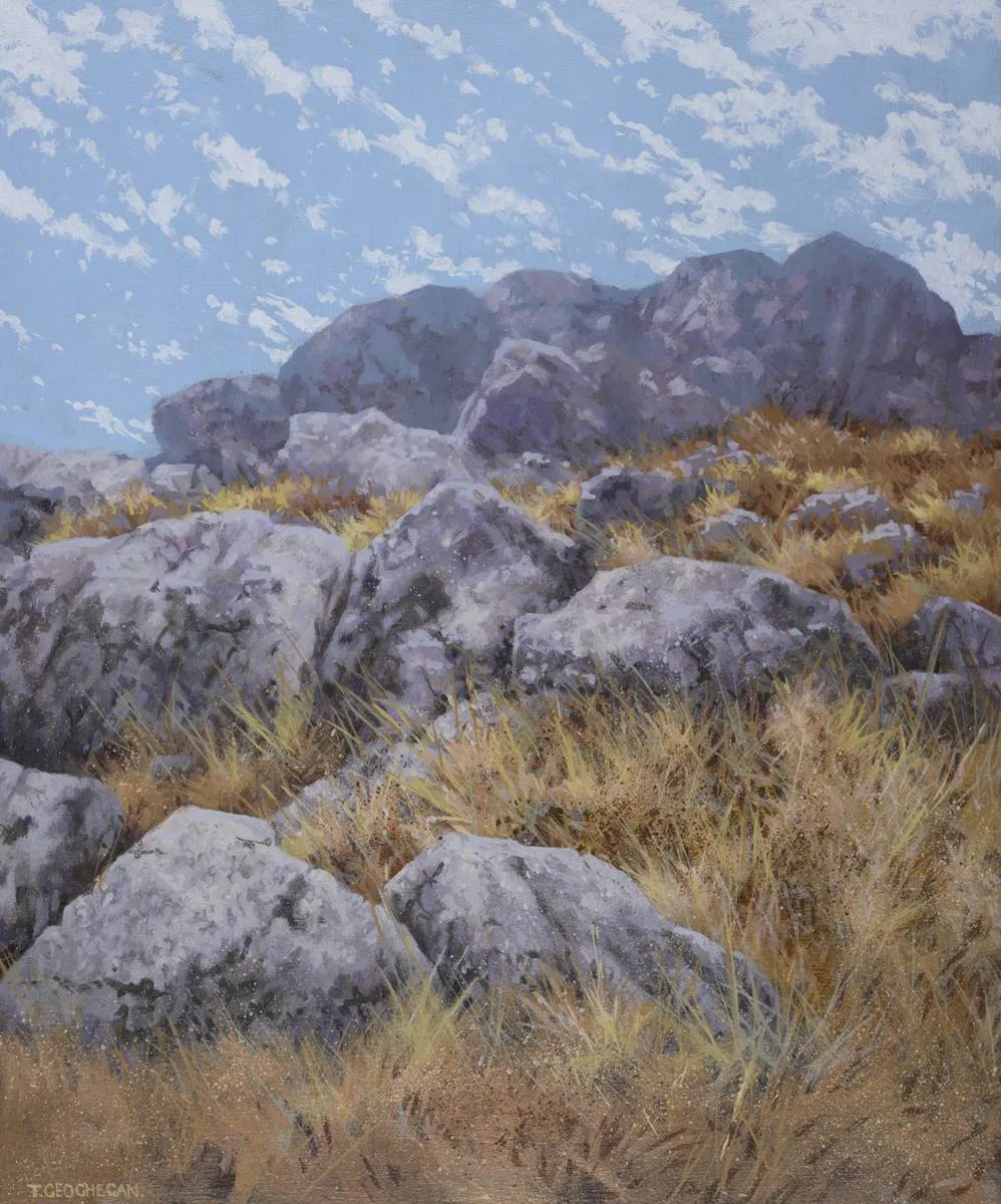 DANCING LIGHT by Trevor Geoghegan, 1989, oil on canvas, offered Dec 2018