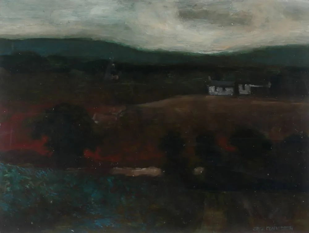 WICKLOW MOUNTAINS by Jack Cudworth, 1972, oil on board, offered Dec 2018