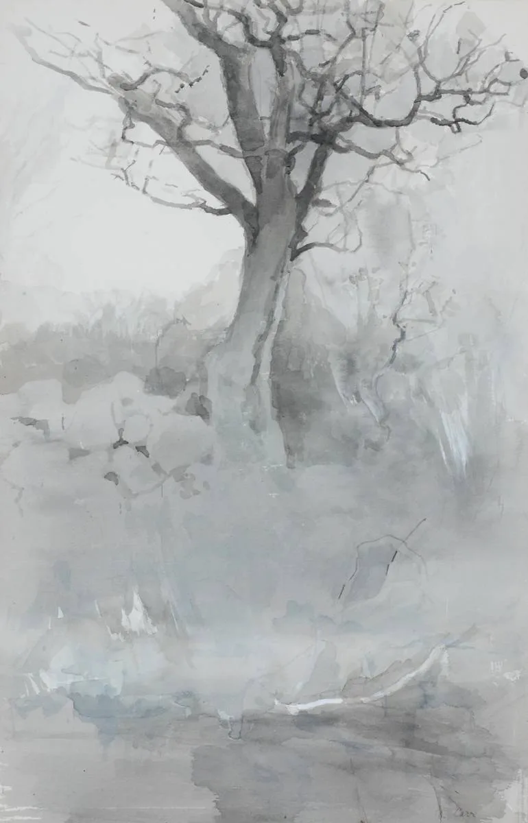 WATERASK THORN by Tom Carr, 1974, watercolour, sold Dec 2018