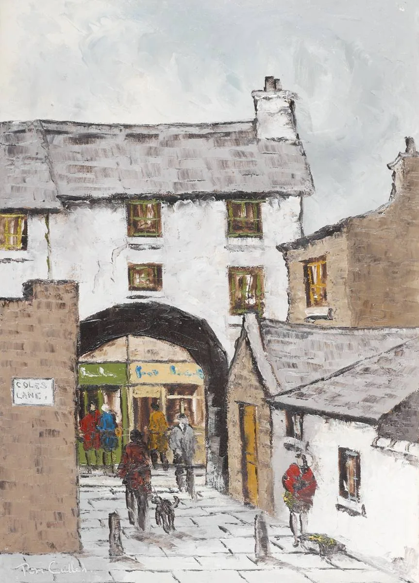 COLE'S LANE, DUBLIN by Tom Cullen, oil on canvas; (unframed), sold Dec 2018